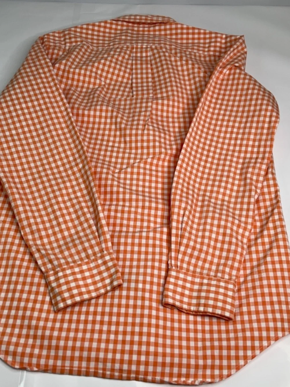 Polo Ralph Lauren Men’s orange gingham button down shirt long sleeve Men’s S